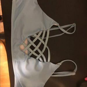 blue zaful bikini top